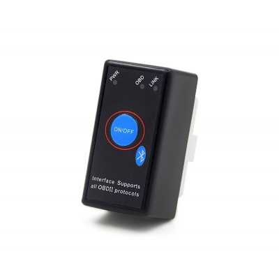 Автосканер ELM327 v1.5 (PIC18F25K80) Bluetooth, з кнопкою живлення