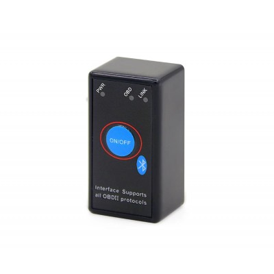 Автосканер ELM327 v1.5 (PIC18F25K80) Bluetooth, с кнопкой питания