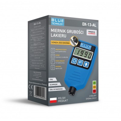 Товщиномір фарби Blue Technology DX-13-AL (з кольоровою індикацією, Fe, NFe)
