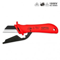 Нож для снятия изоляции с пяткой TOPTUL 1000V VDE SFAC5018V4