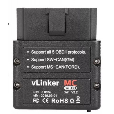 Автосканер VGate vLinker MC+ WI-FI (аналог OBDLink MX+) для роботи з BimmerCode, Forscan, ALfa Obd