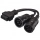 Переходник Deutsch 6+9pin - OBD2 (КАМАЗ, МАЗ, ПАЗ, Cummins) для подключения автосканеров