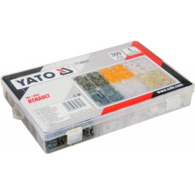 Набір кріплень обшивки YATO YT-06651 (кліпси, пістони для Renault та інших авто)