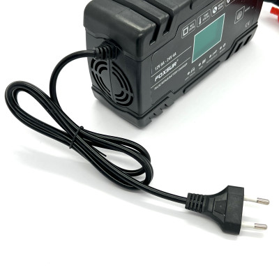 Зарядний пристрій для акумуляторів Foxsur FBC122408D (12V 8A / 24V 4A, 6-150Ah), імпульсний, автоматичний