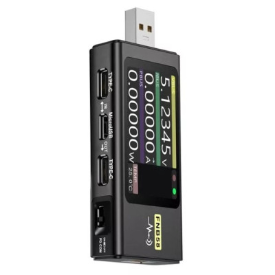 Тестер напруги USB та мобільної зарядки FNIRSI FNB58