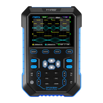 Цифровий осцилограф Fnirsi DPOX180H (180MHz, 500MSa/s, 2CH, 120Kpts) портативний