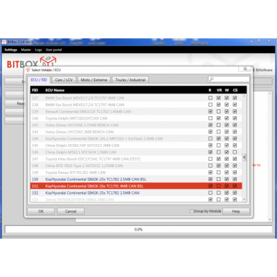 BitBox Master - завантажувач внутрішньої флеш-пам'яті блоків керування
