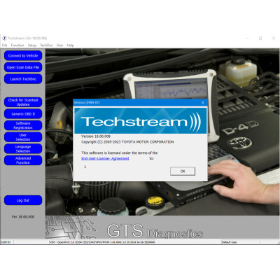 Установка Toyota Techstream EN 18.00.008 [2023] для діагностики автомобілів Тойота