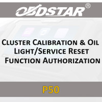Активация Cluster Calibration & Oil Light/ Service Reset Function для программатора OBDSTAR P50