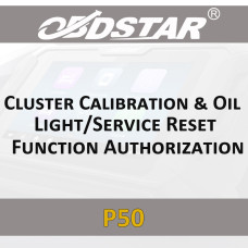 Активація Cluster Calibration & Oil Light/ Service Reset Function для програматора OBDSTAR P50