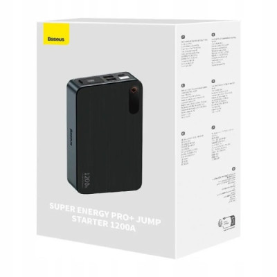 Пуско-зарядний пристрій Baseus Super Energy Pro + Jump Starter 1200A (1200A, 12V, 44.4Wh)