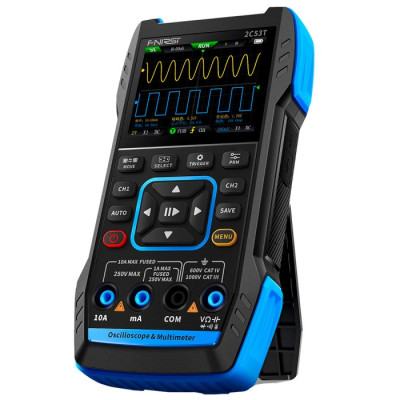 Цифровой осциллограф FNIRSI 2C53T (50MHz, 250MSa/s, 2CH) портативный