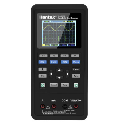 Цифровий осцилограф Hantek 2C72 (70MHz, 250MSa/s, 2CH, 6K пам'ять) портативний