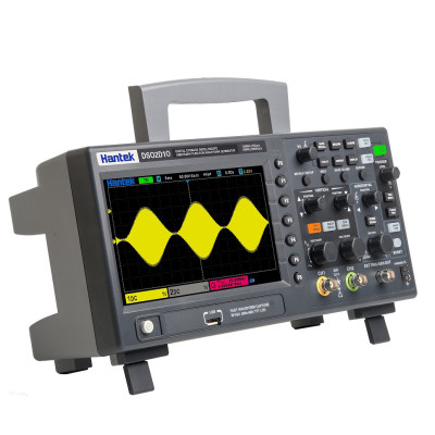 Цифровой осциллограф Hantek DSO2D10 (100MHz, 1GSa/s, 2CH, 8Mpts) настольный, с генератором сигналов