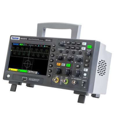 Цифровой осциллограф Hantek DSO2D10 (100MHz, 1GSa/s, 2CH, 8Mpts) настольный, с генератором сигналов