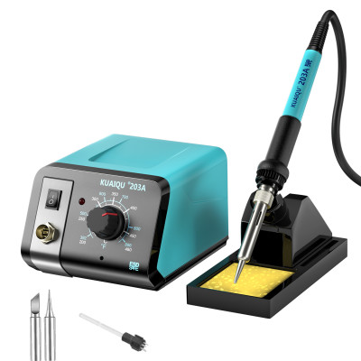 Профессиональная паяльная станция KUAIQU 203A (паяльник 75W, 200-480°C, без фена)
