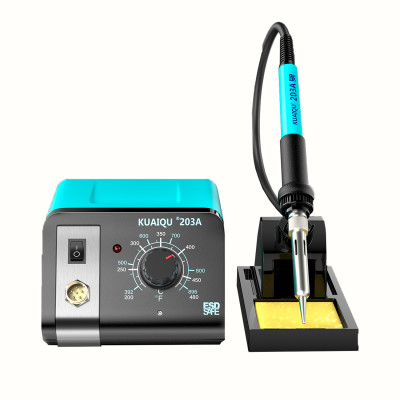 Профессиональная паяльная станция KUAIQU 203A (паяльник 75W, 200-480°C, без фена)
