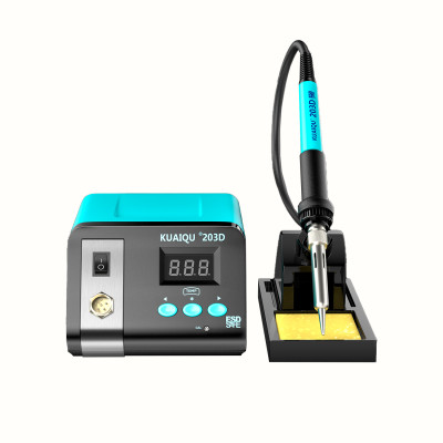 Професійна паяльна станція KUAIQU 203D (паяльник 75W, 90-480°C, без фена, LCD)