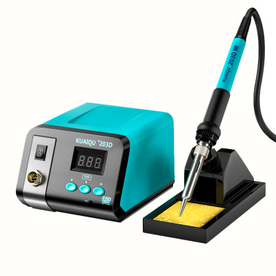 Професійна паяльна станція KUAIQU 203D (паяльник 75W, 90-480°C, без фена, LCD)
