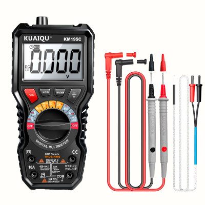 Цифровий мультиметр KUAIQU KM195C (1000V, 6000 лічильників, True-RMS)