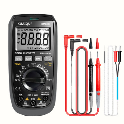 Цифровой мультиметр KUAIQU KM61C (600V, 10A, 6000 счетчиков)