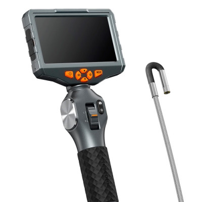 Видеоэндоскоп управляемый Teslong TD500 (3,9mm, 1,55m, Full HD, 5» экран) с поворотной камерой