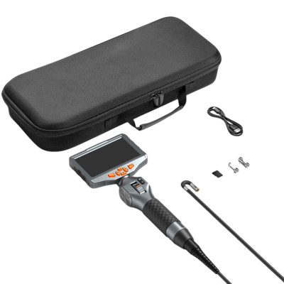 Видеоэндоскоп Teslong TD500 (6,5 мм, 1,55 м, 5" экран) с двумя поворотными камерами