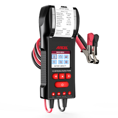 Тестер аккумуляторных батарей Ancel BST600 (12V, 24V) с принтером