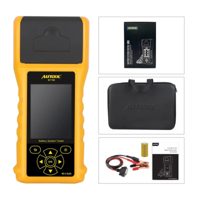 Тестер аккумуляторных батарей Autool BT760 (12V, 24V) с принтером Тестер аккумуляторных батарей Autool BT760 (12V, 24V) с принтером