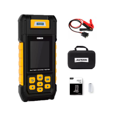 Тестер аккумуляторных батарей Autool BT760 (12V, 24V) с принтером (обновленный)