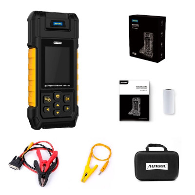 Тестер акумуляторних батарей Autool BT960 (12V, 24V, Lithium) з принтером