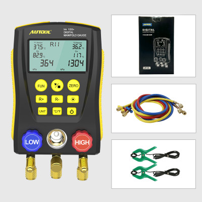 AUTOOL LM120+ - цифровий манометричний колектор AUTOOL LM120+ - цифровий манометричний колектор