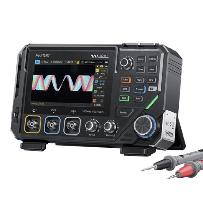 Цифровий осцилограф з мультиметром FNIRSI 2D15P 3 в 1 (100MHz, 500MSa/s, 2CH)