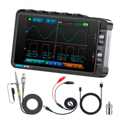 Цифровий осцилограф Fnirsi DS215H (50MHz, 250MSa/s, 2CH) портативний