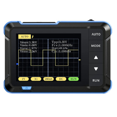 Цифровой осциллограф FNIRSI DSO-152 Plus (200KHz, 2.5MSa/s, 1CH) портативный