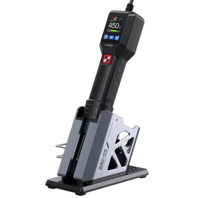 Интеллектуальный термофен FNIRSI SAG-55 PRO (550W, умная подставка, LCD, 100-450°C)