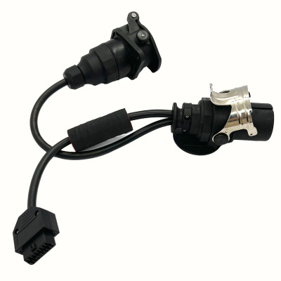 Переходник ISO7638 для диагностики прицепов (для автосканеров Autocom) Переходник ISO7638 для диагностики прицепов (для автосканеров Autocom)