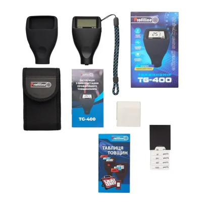 Товщиномір фарби Profiline TG-400 (3000мкм, Fe/Zn/NFe/Putty)