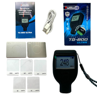 Толщиномер краски Profiline TG-800 Ultra (6000мкм, Fe/Zn/NFe/Putty, Android/iOS)