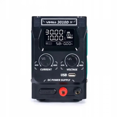 Лабораторний блок живлення YIHUA 3010D-IV (1CH, 30V, 10A, USB QC 3.0)