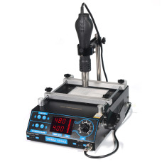 Паяльна станція YIHUA 853AA (без паяльника; фен 600W, 100-450°C, ІЧ термоплатформа, аналогова)