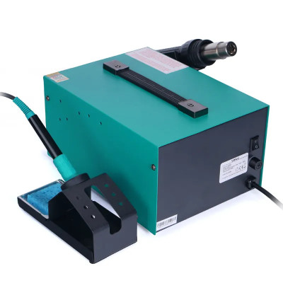 Паяльна станція YIHUA 862DA+ (паяльник 75W, 200-480°C; фен 650W, 100-450°C, сенсор, LED дисплей)