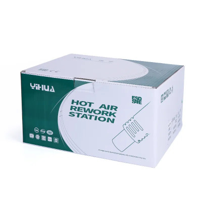 Паяльна станція YIHUA 862DA+ (паяльник 75W, 200-480°C; фен 650W, 100-450°C, сенсор, LED дисплей)
