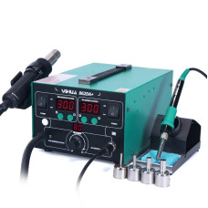 Паяльна станція YIHUA 862DA+ (паяльник 75W, 200-480°C; фен 650W, 100-450°C, сенсор, LED дисплей)