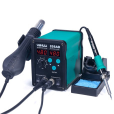 Паяльна станція YIHUA 898AD (паяльник 60W, 200-480°C; фен 700W, 100-480°C, 2в1)
