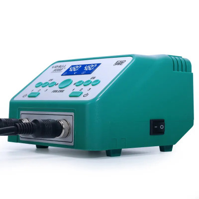 Паяльная станция YIHUA 938D+ Upgrade (паяльники 2×75W, 200-480°C, без фена, улучшенная версия)