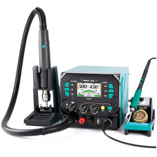 Паяльна станція YIHUA 983D 3 в 1 (фен, паяльник C245, блок живлення, 1300W, до 500°C, 20V 3.5A)